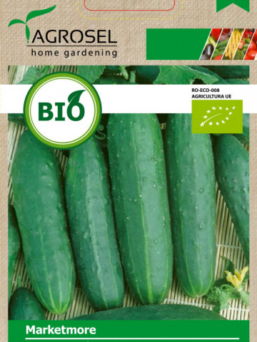 Marketmore BIO (20 seminte) calstraveti ECO certificat ecologic, fructe de culoare verde inchis, foarte gustoase, Agrosel