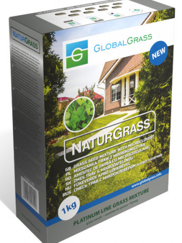 Micro-Trifoi Gazon NaturGras (1 Kg) seminte de gazon pitic MicroClover NaturGras, calitate superioara, GlobalGrass