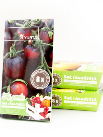 Set rasadnita medie - Tomate negre, Colectia City Garden