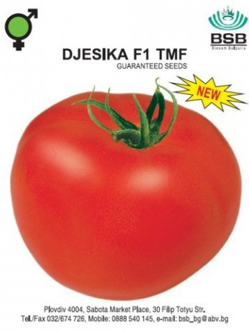 Djesika F1 (150 seminte) de tomate cu crestere nedeterminata hibrid extratimpuriu, Biosem Bulgaria