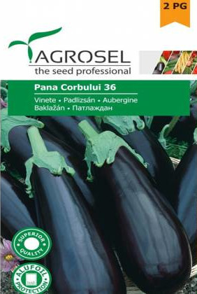 Pana Corbului Seminte de vinete (1 gr), soi semitimpuriu alungit, Agrosel