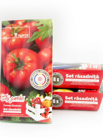 Set răsadniță medie - Tomate Elisabeta, Colectia City Garden