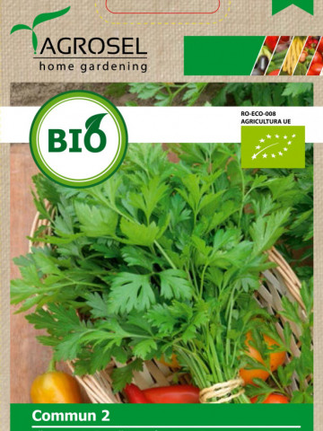 Commun BIO (1500 seminte) patrunjel de frunze ECO certificat ecologic, Agrosel
