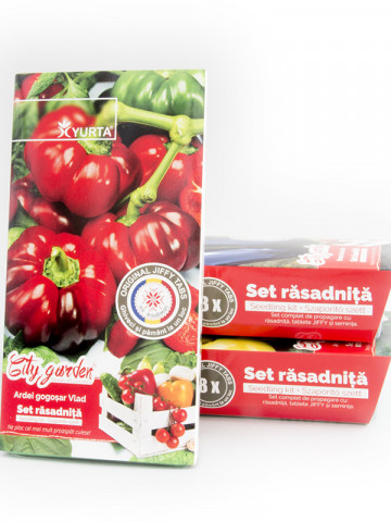 Set rasadnita medie Ardei gogosar Vlad, colectie City garden