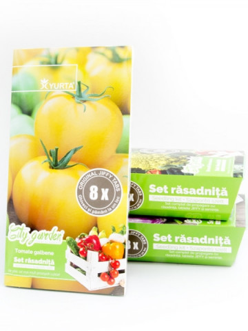 Set rasadnita medie - Tomate galbene, Colectia City Garden