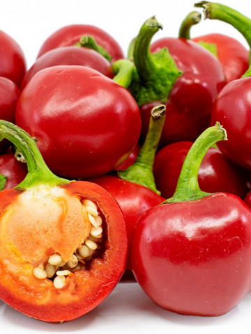 Ardei iute Red Cherry Small (1 kg), seminte de ardei foarte iuti, culoare rosu la maturitate, mici, rotunzi, Agrosem