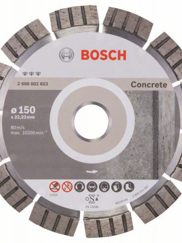 Disc diamantat Best for Concrete 150x22,23x2,4x12mm