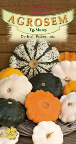 Dovlecel Patison mix (10 seminte) dovlecel Patison, soiuri productive , diferite culori, Agrosem