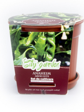 Set de cultivare - Ardei iute Anaheim, Colectia City Garden