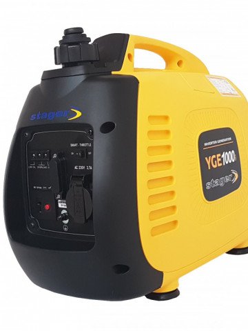 Stager YGE1000i Generator digital invertor monofazat, 0.9kW, benzina, pornire la sfoara