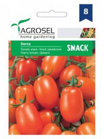 Dorca (90 seminte) rosii cherry de tomate portocalii pentru cultivare in ghiveci, Agrosel