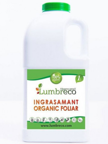 Ingrasamant foliar organic concentrat (1000 L), fertilizator bio organic lichid, Lumbreco