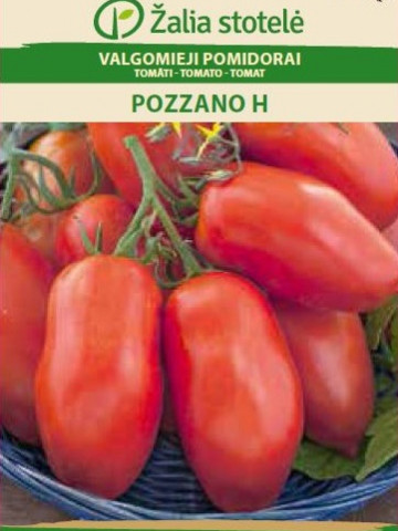 Pozzano F1 (7 seminte) de rosii tip San Marzano semi-timpurii, fructe alungite, rigide, carnoase, foarte gustoase, Seklos