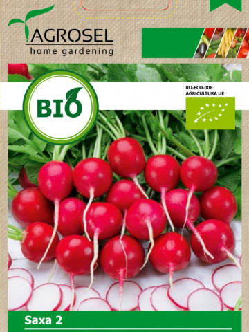 Ridichi de luna BIO Saxa 2 (400 seminte) de ridichi ECO certificat ecologic, Agrosel