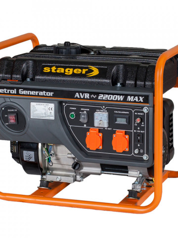 Stager GG 2800 generator open-frame 2kW, monofazat, benzina, pornire la sfoara