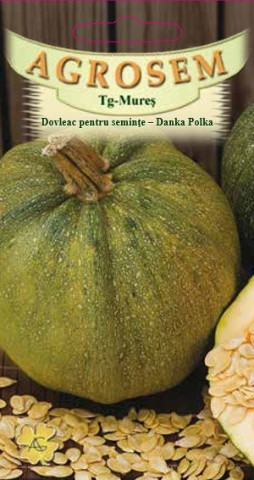 Dovleac Danka Polka (40 seminte) dovleac soi productiv, pentru seminte gustoase, buna calitate, Agrosem