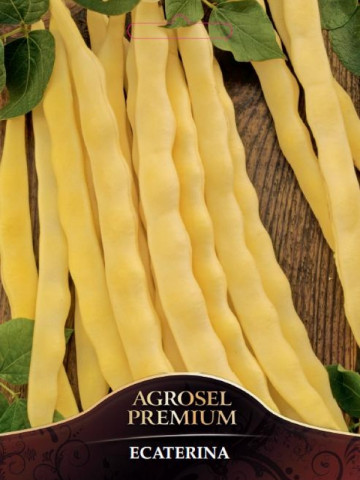 Ecaterina (25 kg) fasole urcatoare cu pastaie lata, galbena, Agrosel