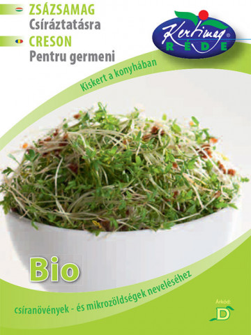 Seminte bio pentru germeni de creson (30 g), seminte pentru obtinerea de germeni sau micro-verdeturi de creson, Kertimag