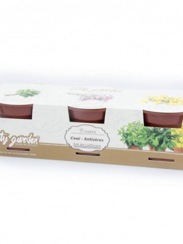 Set de cultivare - Ceai antistress, Colectia City Garden
