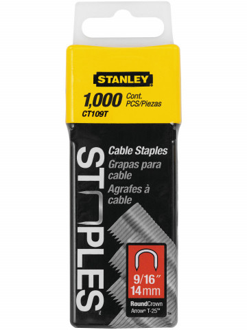 Stanley 1-CT109T Capse pentru cabluri – tip 7/CT100 14mm 9/16" - 1000 buc