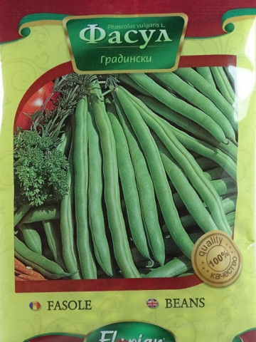 Valya - 100 gr - Seminte de Fasole Verde Cilindica Pitica de Gradina de la Florian