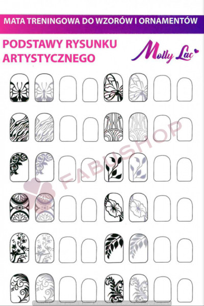 Training card nail art 12-8