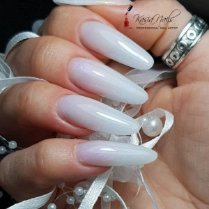 Jelly Pearl White Glitter Gel UV 50 ml - Allepaznokcie (alb laptos )