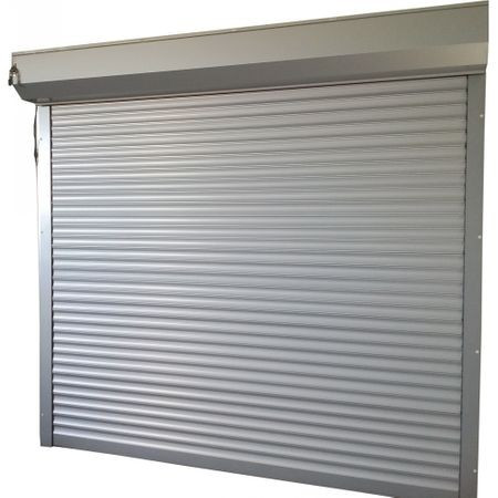 Usa garaj electrica 2400 x 3000 , argintiu 9006 , lamele 55 mm