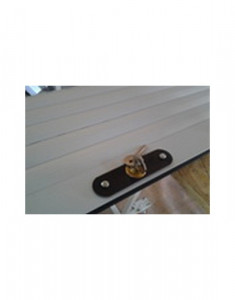 Usa garaj actionare manuala 2700 x 2200 , maro inchis 8019 , lamele 55 mm