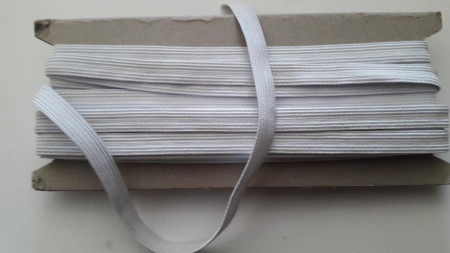 Elastic Oradea 10 mm, alb