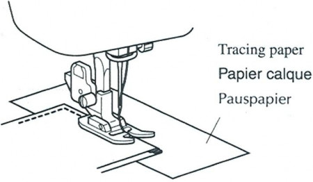Piciorus cu talpa de teflon pentru cusut materiale foarte subtiri si pentru cusut piele (antiincretire)