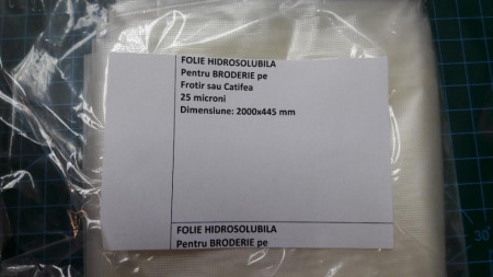 Folie pentru broderie solubilă în apă