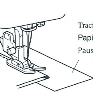Talpa de teflon pentru cusut materiale foarte subtiri si pentru cusut piele (antiincretire)