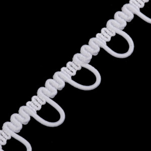 Bandă cu butoniere elastice, lățime 15 mm