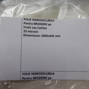 Folie pentru broderie solubilă în apă