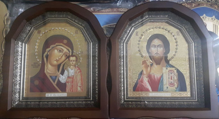 Icoanele pereche Maica Domnului si Mantuitorul