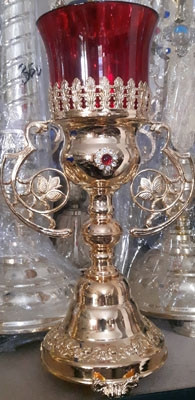 Candela suflata cu aur pentru altar