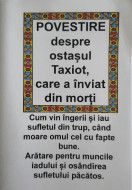 POVESTIRE despre ostașul Taxiot,care a Înviat din morți