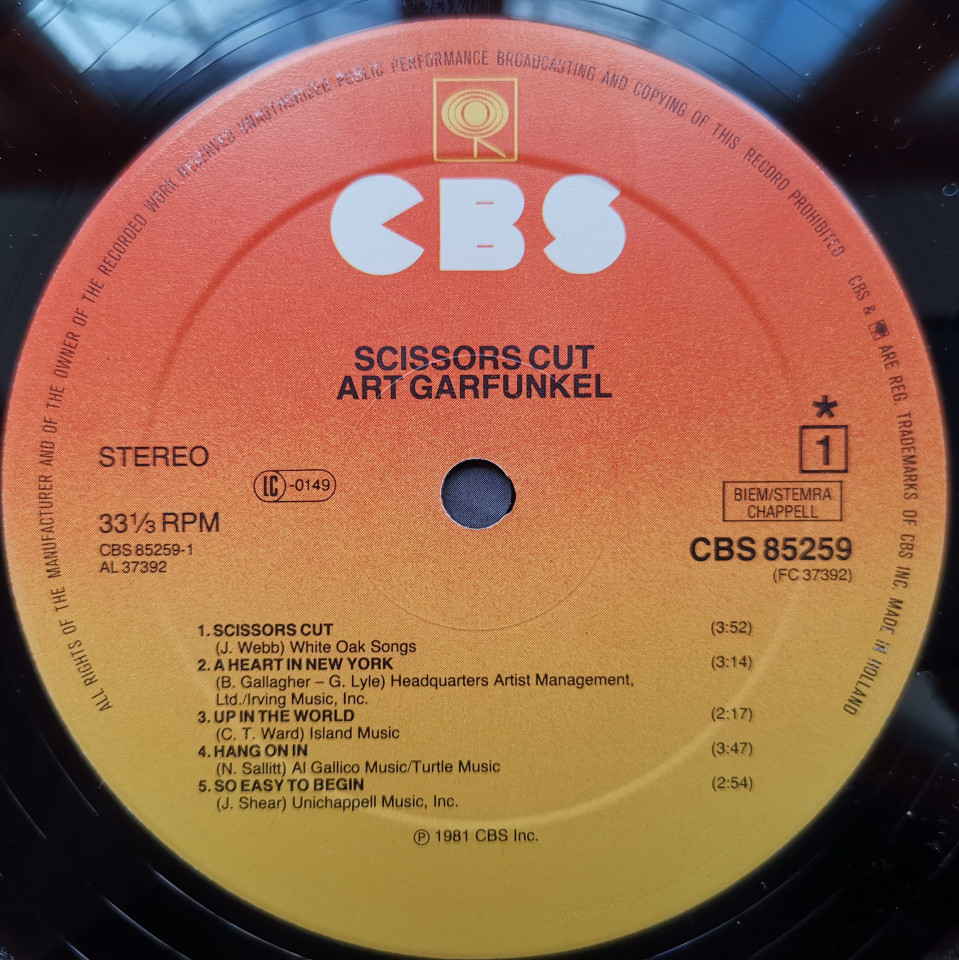 Art Garfunkel Scissors Cut Cd at Scott Cybulski blog
