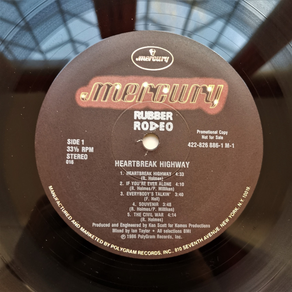 Rubber Rodeo албум Heartbreak Highway