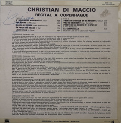 Christian Di-Maccio – албум Récital A Copenhague