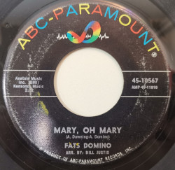 Fats Domino ‎– сингъл Mary, Oh Mary