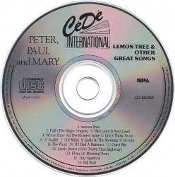 Peter, Paul And Mary ‎– албум Lemon Tree & Other Great Songs (CD)