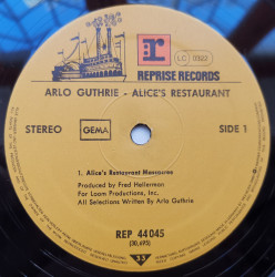 Arlo Guthrie – албум Alice's Restaurant