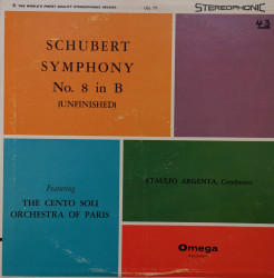 Schubert - албум Orchestre Des Cento Soli, Ataúlfo Argenta – Symphony No. 8 In B (Unfinished)