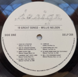 Willie Nelson – албум 18 Great Songs