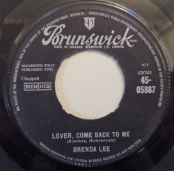 Brenda Lee ‎– сингъл Speak To Me Pretty