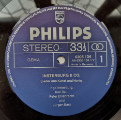Insterburg & Co ‎– албум Lieder Aus Kunst Und Honig