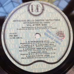 Various – Various – Antologia Della Canzone Napoletana Attraverso Gli Anni Vol.9 (1931 - 1938)