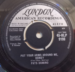 Fats Domino ‎– сингъл Put Your Arms Around Me Honey / Three Nights A Week